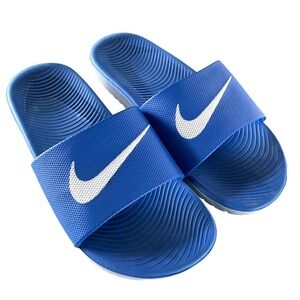 Nike Kawa Slide Youth 5Y Blue Athletic Sandals 819352-400 Sporty Comfort Shoes